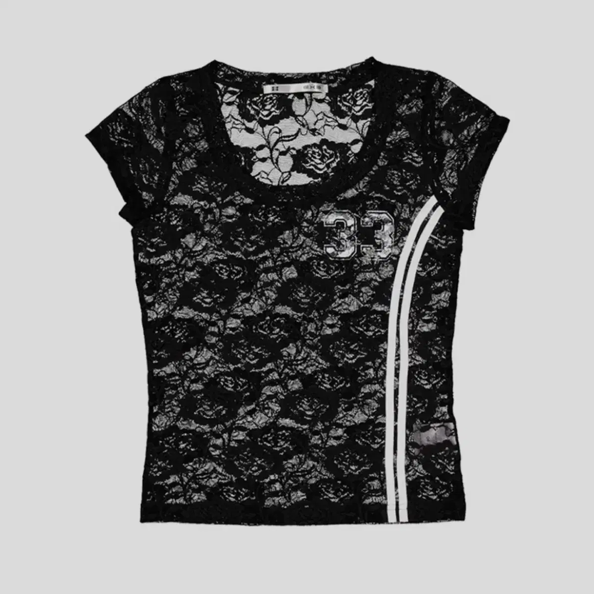 [미개봉 새상품] 셋업이엑스이 33 LACE TOP (BLACK)